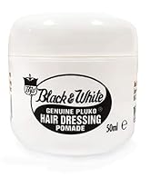 Black and white genuine pluko is a tried and tested brand used by generations of hairdressers A versatile hairdressing pomade that allows you to mould, sculpt and create texture Lightly fragranced with coconut oil Provides light control with a superb...