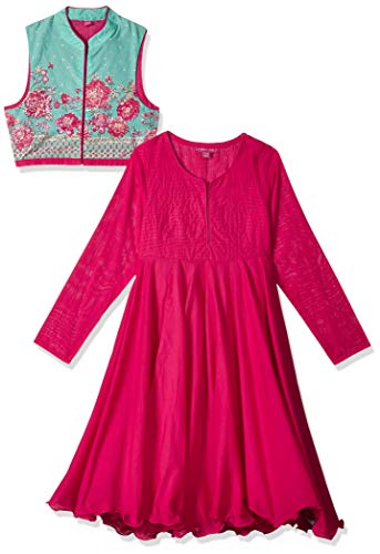 Image of BIBA Girl's Cotton Salwar Suit Set