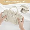 Sooez Large Pencil Case Pouch, Extra Big Pencil Bag with 5 Compartments, Pen Bag Wide Opening, Soft Corduroy Pencil Pouch Organizer with Zipper, Cute Aesthetic School Supplies for Teen Girls-Beige