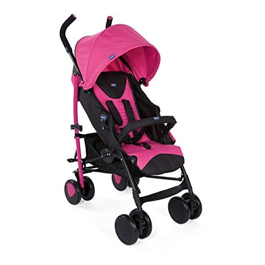 Chicco Echo Silla de paseo, ligera y compacta, soporta hasta 22kg, Rosa (Deep Pink)