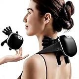 Neck Massager with Heat Electric Shoulder & Cervical Massage for Pain Relief deep Tissue Massage Heated for Neck, Back, Shoulder-2026 Black