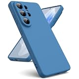 Suitable for Samsung Galaxy S26 Ultra 5G Phone case [Liquid Silicone Cover] [Microfiber Interior] Rubber Silicone Gel Liquid Shockproof Case for Samsung Galaxy S26 Ultra 5G – Blue