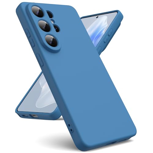 Suitable for Samsung Galaxy S26 Ultra 5G Phone case [Liquid Silicone Cover] [Microfiber Interior] Rubber Silicone Gel Liquid Shockproof Case for Samsung Galaxy S26 Ultra 5G - Blue