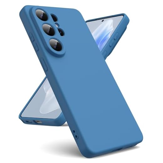 Suitable for Samsung Galaxy S26 Ultra 5G Phone case [Liquid Silicone Cover] [Microfiber Interior] Rubber Silicone Gel Liquid Shockproof Case for Samsung Galaxy S26 Ultra 5G - Blue