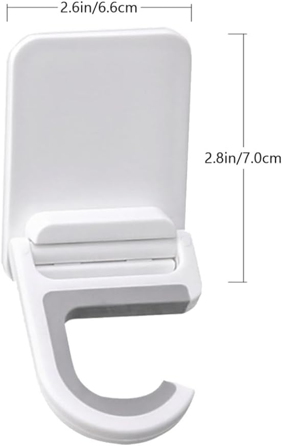 BESTOYARD 3pcs Punch-Free Wall Mounted Mop Hooks Self-Adhesive White Mop Hanger Anti-Slip Broom Holder for Bathroom and Kitchen Organization image 2