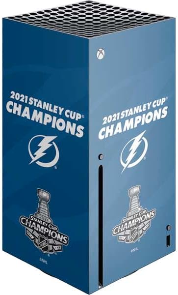Skinit Decal Gaming Skin Compatible with Xbox Series X Console - Officially Licensed NHL Tampa Bay Lightning Logo Design