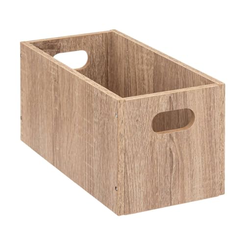 Five - Boîte de Rangement 15 x 31 x 15 cm Bois Couleur chêne