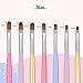 Beetles Gel Nail Brush, 7Pcs Nail Art Brushes, Nail Art Tips Nail Brushes for Nail Art Nail Painting Brush Pen Set for Home and Salon Use Decoration
