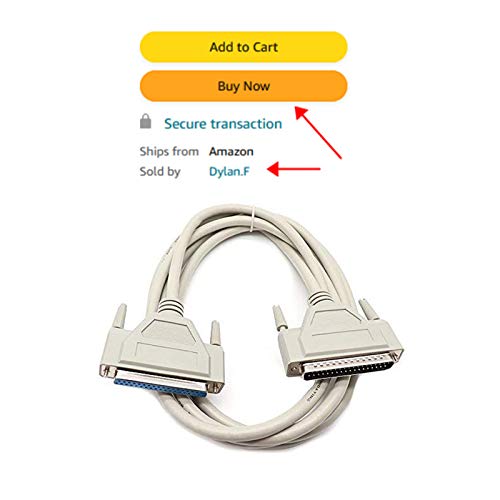 Yohii Db37 Serial Extension Cable 37 Pin 3M/10Ft Male To Female For Pc Printer Network Modem #TOP1