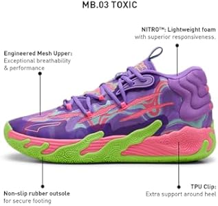 Puma Tênis masculino Mb.03 Toxic Lace-Up Basketball Court