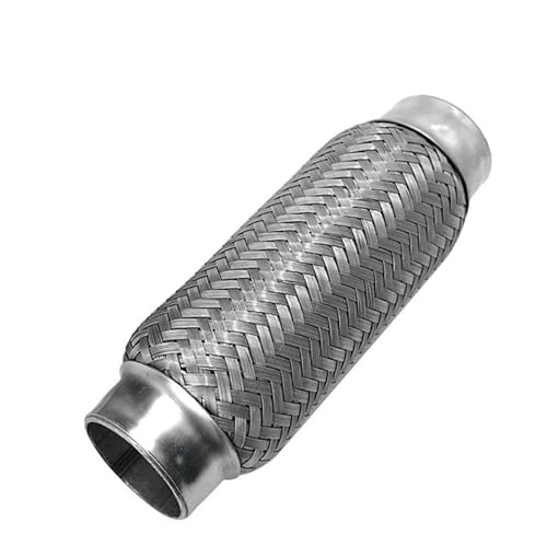 Tuyau d'échappement flexible universel acier inoxydable double tresse joint silencieux voiture