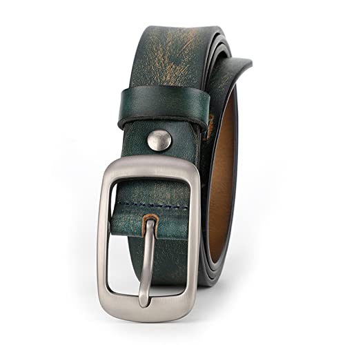 Ceinture rétro à boucle en alliage robuste et design classique de 1-3/8'' - 7