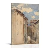 XuXueCC John Singer Sargent - Póster de pared de Camprodon, España, obras de arte geniales para pared, lienzo para colgar, decoración del hogar, marco de idea de regalo, 60 x 90 cm
