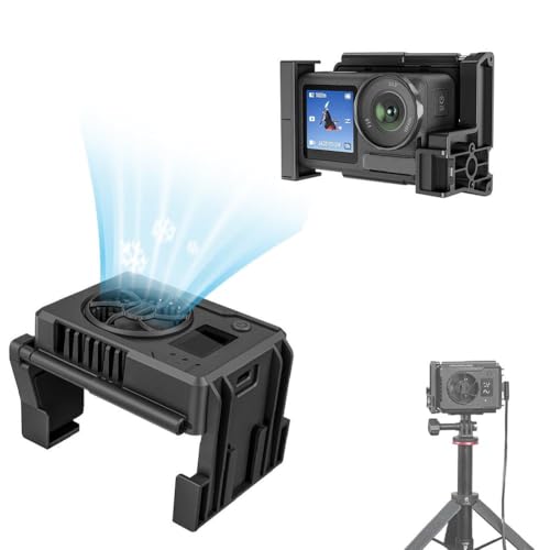 For DJI ACTION 4/3/5PRO�p ��p�t�@�� ��p�N�[���[ ���W�G�[�^�[ ���������M �ߔM�΍� �g�p�ɉe���Ȃ� �É��݌v for DJI�A�N�V�����J�����g���A�N�Z�T���[