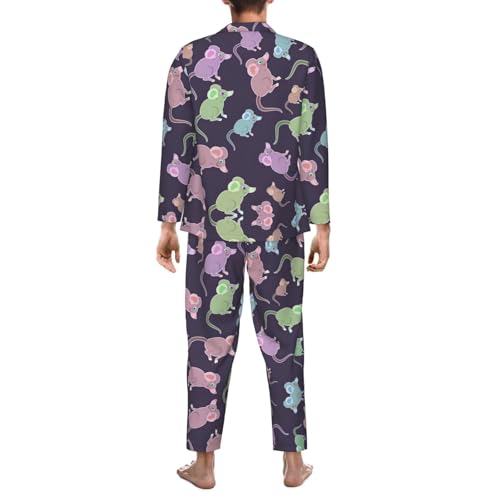 Ensemble pyjama classique Cute Mouse idéal pour une soirée confortable cocooning
