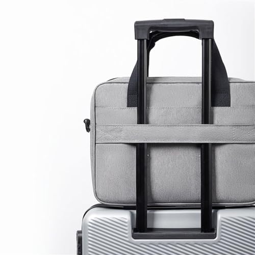 Yinj9562fg Do użytku biurowego torba na laptopa męska przenośna teczka biznesowa crossbody 15,6 cala tablet o dużej pojemności przenośne przechowywanie, gris, 15.6 inches