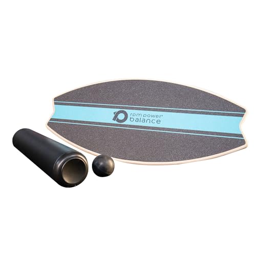 RPM Power Roller Balance Board &ndash; Balance-Trainer f&uuml;r &Uuml;bung, Balance-Training, Snowboarden, Skateboarding & Surfen (Woodwave)
