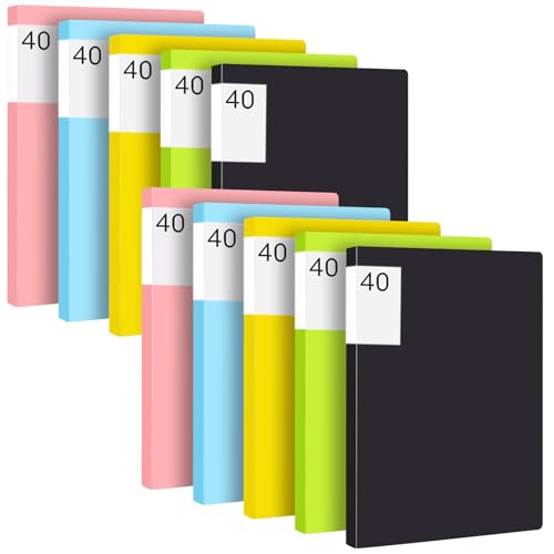 Lot de 10 pochettes A4 et 5 dossiers de présentation colorés pour bureau