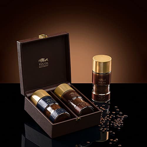 Image of TGL Co. Timeless Passion Brown Coffee Gift Set | Luxury Hampers | 2 x 100g Jars | Premium Gifting for Coffee Lovers | Elegant Pack for Festive & Corporate Gifts