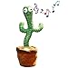 Juguete de cactus parlante, muñeco de peluche de cactus bailarín que sacude el cuerpo con regalos de juguete de cactus electrónico cantando (3 canciones cantando + bailando) Batería no incluida