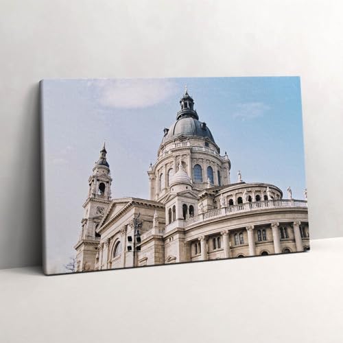 Basilique Sainte Stéphane toile peinte 60x40cm Wallfluent pour décoration murale de salon