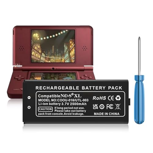 HUAENG 2500mAh UTL-003 Battery, High Capacity Replacement Battery for DSi XL, DSi LL,UTL-001,C UTL-A-BP,DS XL,UTL-003 Game Player (Not for Nintendo DSi NDSi DS Lite)