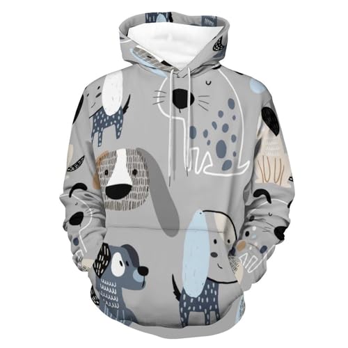 Hoody sweatshirt pull pour homme femme UMENG avec manches longues et capuche S
