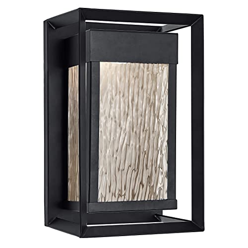 Design House Hartbrook Outdoor Integrated LED Wall Light with Clear Glass for Porch Entryway Patio, Matte Black, 589226-BLK by Design House - Used condition - US$62.66