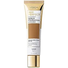 LOreal Paris Age Perfect Radiant Serum Foundation with SPF 50, Almond, 1 Ounce
