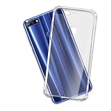 mtb more energy® Hülle Crystal Armor kompatibel mit Huawei Y7 2018, Honor 7C (5.99'') - verstärkte Ecken - Anti Shock Schutzhülle Hülle Cover Tasche