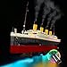 Produktbild SWDZ Fernbedienungs-LED-Beleuchtungsset mit Raucheffekt für Lego Creator Expert Titanic 10294, Dekorationslichter-Set für Lego 10294 (ohne Lego-Modell)