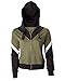Ya-cos Cosplay Costume Link Hooded Sweater Hyrule Warriors Zipper Coat Jacket Green for Girl Boy