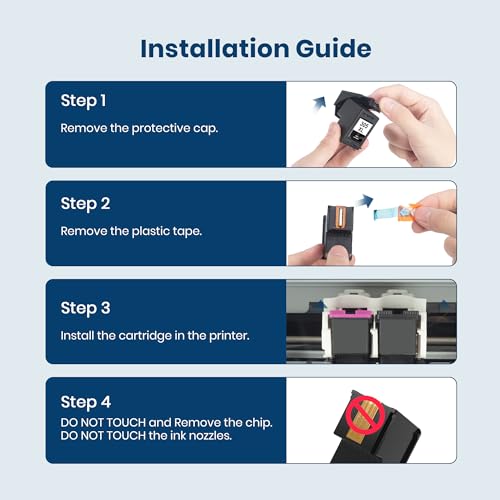 305XL Multipack Druckerpatronen Ersatz für HP 305 XL Schwarz und Farbe Patronen für HP DeskJet 2700 2710 2720 2722 DeskJet Plus 4110 4120 4130 Envy 6000 6010 6020 6032 Envy Pro 6400 6420 (2-Pack)