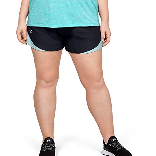Under Armour (アンダーアーマー) レディース プレーアップ ショーツ 3.0 ブラック (015)/リフトブルー 1X