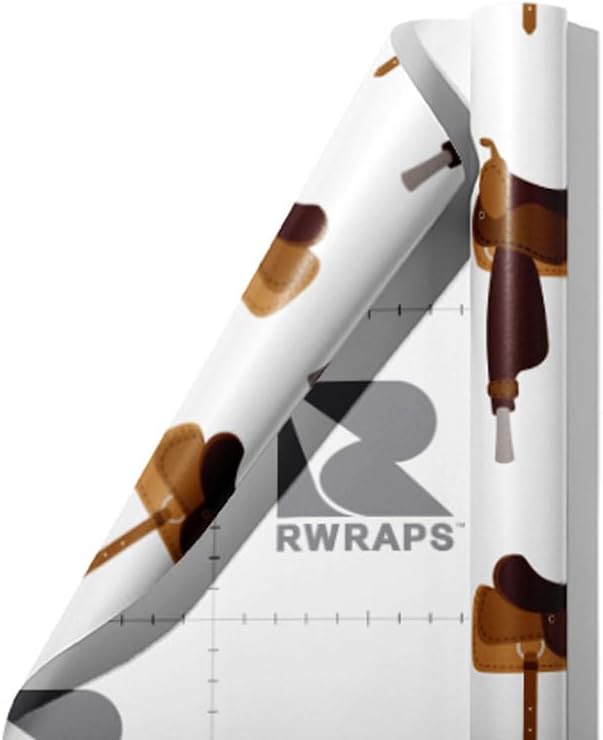 Rwraps Western Saddle Up Gloss Vinyl Film Wrap 59in x 18ft Vinyl Vehicle Car Film Sheet Roll