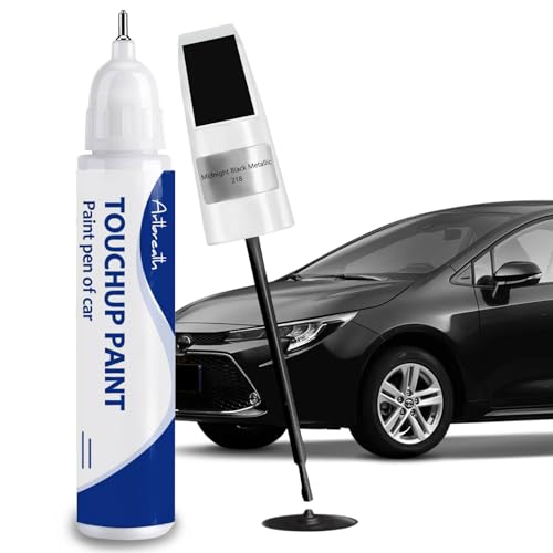 Midnight Black Metallic (218) Touch Up Paint for Toyota-Exact MatchChips and Nicks Car Paint Scratch Repair Kit Automotive Paint Pen for Avalon/RAV4/Camry/Corolla/Highlander/Prius/Tacoma