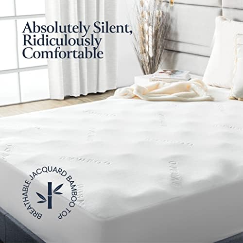 BELADOR Waterproof Mattress Protector Full - 3D Air Fabric Bamboo Mattress Protector Breathable Mattress Cover, Noisless & Crinkle Free Sleep, Vinyl Free, Bed Cover, Snug Fit Deep Pocket