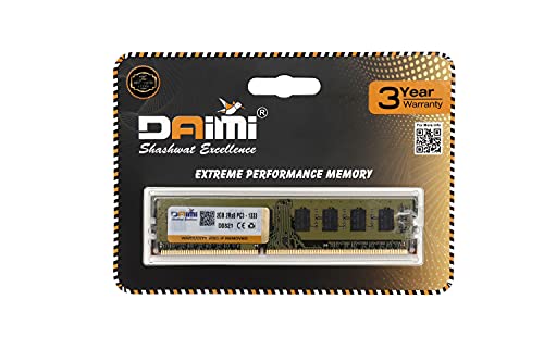 Image of Daimi 2GB DDR3 Desktop RAM 1333 MHz (PC 10600) with 3 Year Warranty