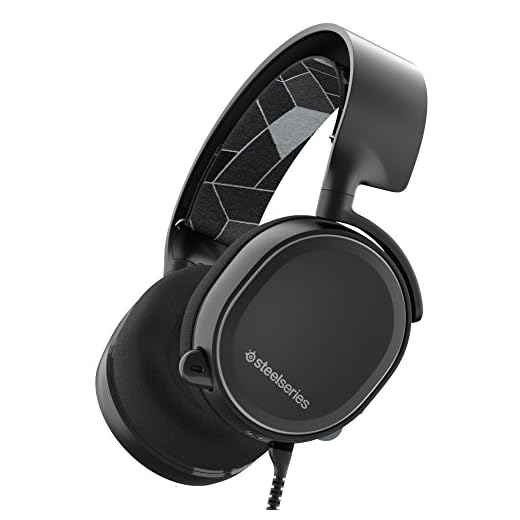SteelSeries Arctis 3 All-Platform Gaming Headset for PC, PlayStation 4, Nintendo Switch, VR, Android and iOS - Black
