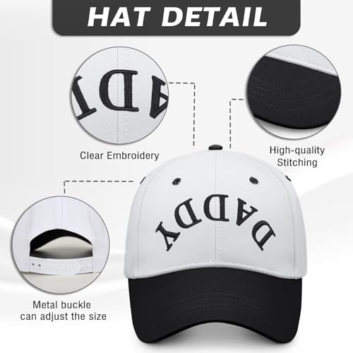 Image of Mothers Day Snapback,Adjustable Embroidered Mom Dad Trucker Hat,Cotton Baseball Cap