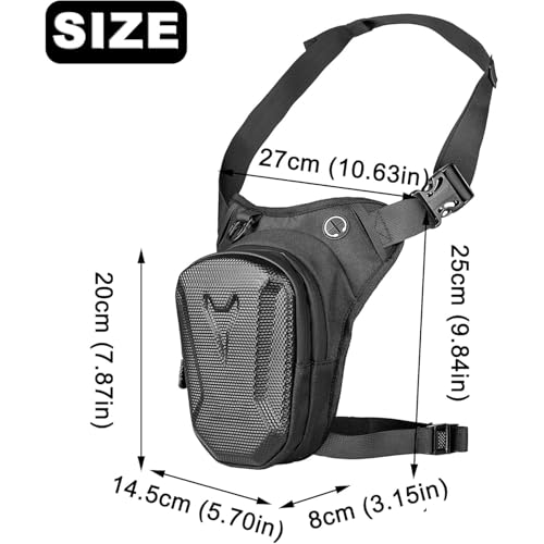 Bolsa pierna moto para Triumph Tiger Sport 660 (2022-presente) negra 3