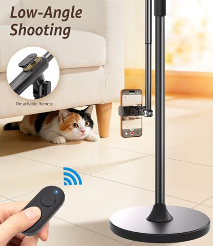 Soporte de suelo resistente con base pesada y brazo ajustable rotatorio 6