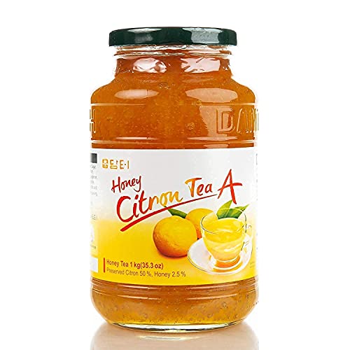 Damtuh Korean Citron Tea With Honey 35.27 Oz + Ginger Lemon Tea With Agave 35.27 Oz #TOP1