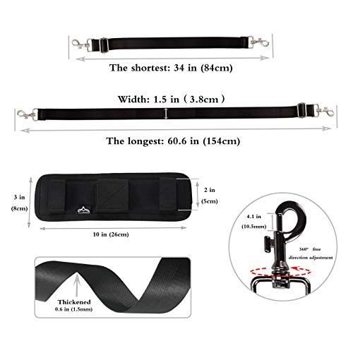 A ALLZEDREAM Bag Shoulder Strap Replacement Laptop Travel Duffle Bags Padded Adjustable4