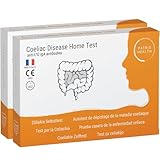 2x Patris Health® Test pour la maladie cœliaque   Détecte les anticorps de type IgA contre la transglutamitase tissulaire (tTG IgA)