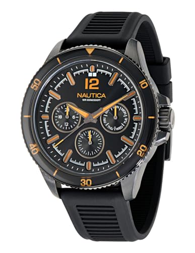 Opiniones de Relojes Nautica Top 10. 47 Reloj Nautica Multifunción Sporty Nct Windrose Caballero NAPWRS402