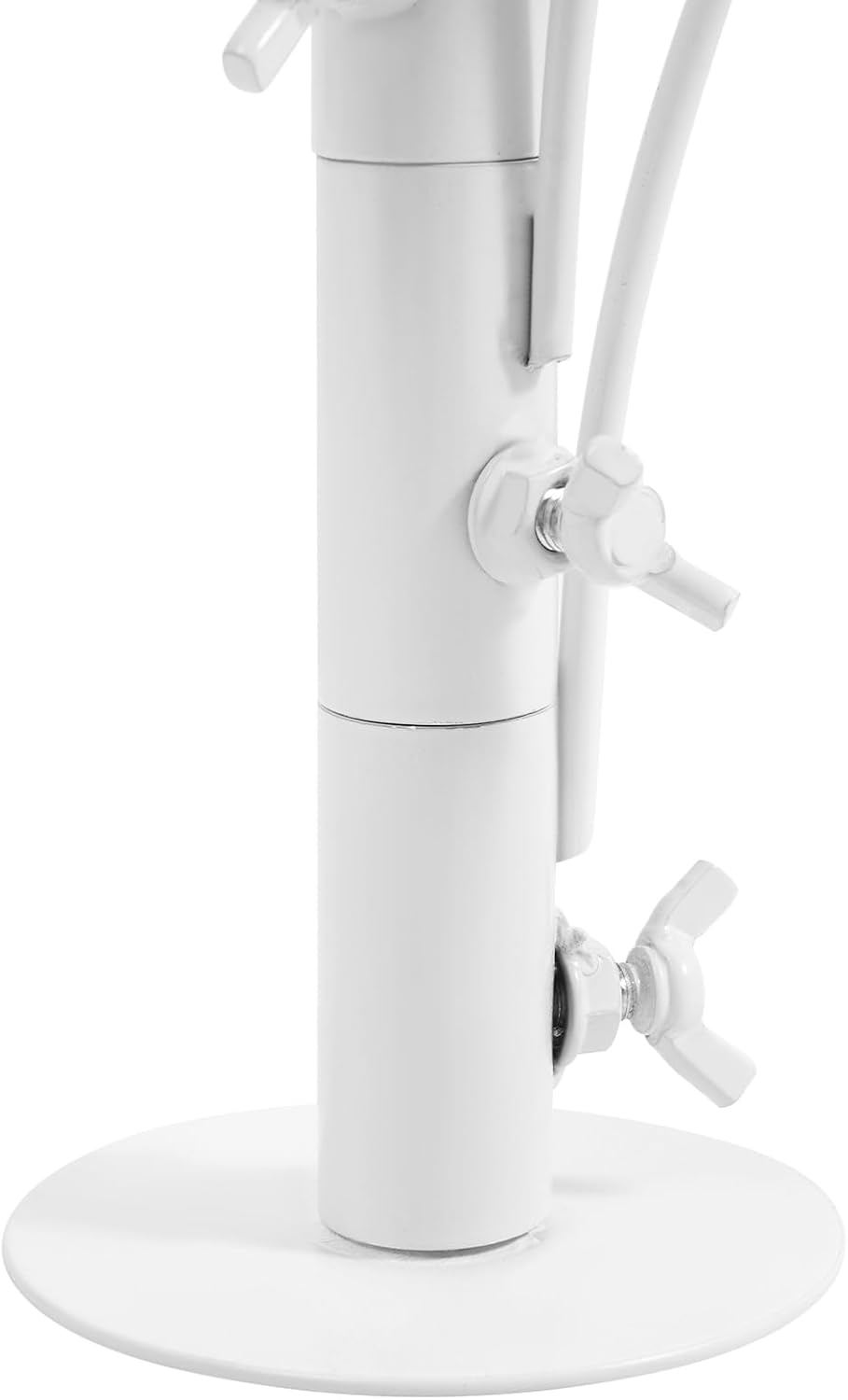 Modern Art Desktop Hat Stand, 6 Hooks Short Hat Rack Stand for Retail, Cowboy Baseball Cap Metal Multiple Holder Hat Storage Rack, 21.6in Height