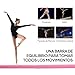 Imagen de HOMCOM Barra de Equilibrio Gimnasia Plegable 210 cm Barra de Gimnasia Artística Viga de Equilibrio para Niños Principiantes y Gimnastas Profesionales para Entrenamiento en Casa Rosa