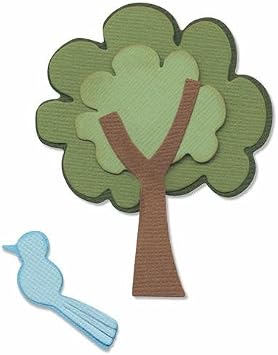 QuicKutz We R Memory Keepers 4-Inch by 4-Inch Die, Tree and Bird