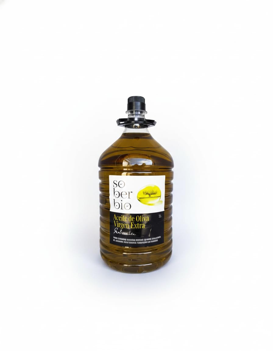 Garrafa 5 L de Aceite de Oliva Virgen Extra “Soberbio” – Extra Suave y Equilibrado, Ideal para Cocina Diaria y Gastronomía Mediterránea